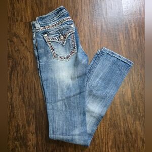 Miss Me Straight Distressed Jeans 26/33
